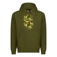 Army Green camouflage patch 1 Premium Hoodie - BundleAndBundleShop