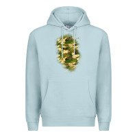 Blue Mist camouflage patch 1 Premium Hoodie - BundleAndBundleShop
