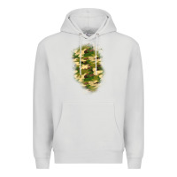 Dove Grey camouflage patch 1 Premium Hoodie - BundleAndBundleShop