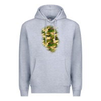 Heather Grey camouflage patch 1 Premium Hoodie - BundleAndBundleShop