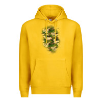 Lemon camouflage patch 1 Premium Hoodie - BundleAndBundleShop