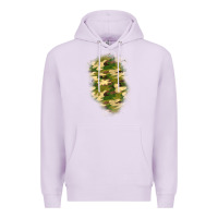 Lilac camouflage patch 1 Premium Hoodie - BundleAndBundleShop