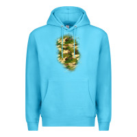 Ocean Blue camouflage patch 1 Premium Hoodie - BundleAndBundleShop