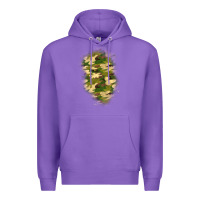 Purple camouflage patch 1 Premium Hoodie - BundleAndBundleShop