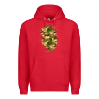 Red camouflage patch 1 Premium Hoodie - BundleAndBundleShop