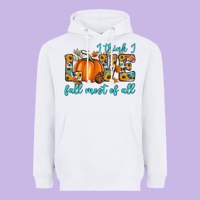 I Think I Love Fall Most Of All Heavyweight Hoodie Designed By Artiststas
