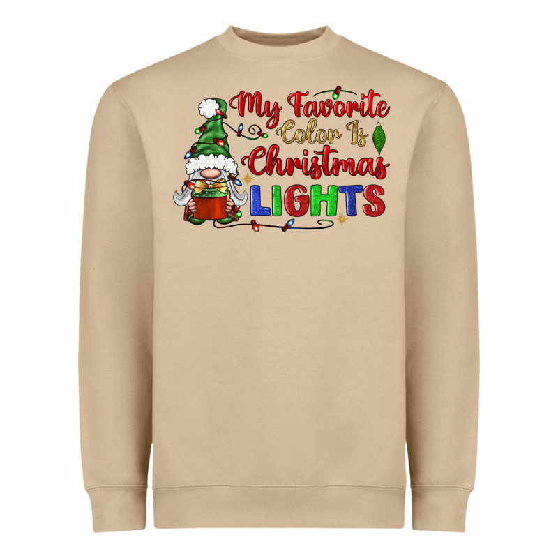 My Favorite Color Is Christmas Lights Heavyweight Sweatshirt by BundleAndBundleShop | Teevron