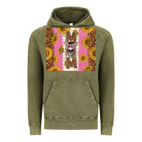 Vintage Olive skull mom sunflowers Vintage Hoodie - TumblerDesignByShophia