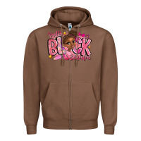 Chestnut Pretty Black Educated Zipper Hoodie - CowhideDigitalArt