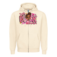 Sandshell Pretty Black Educated Zipper Hoodie - CowhideDigitalArt