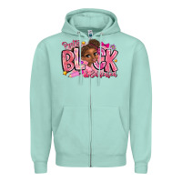 Seafoam Pretty Black Educated Zipper Hoodie - CowhideDigitalArt