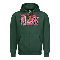 Sports Green Pretty Black Educated Zipper Hoodie - CowhideDigitalArt