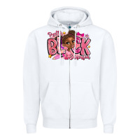 White Pretty Black Educated Zipper Hoodie - CowhideDigitalArt