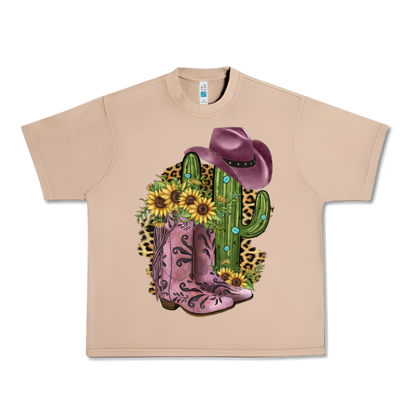 Pink Cowboy Boots Urban Heavy Tee by JahusDesignShop | Teevron