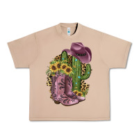 Burro Pink Cowboy Boots Urban Heavy Tee - JahusDesignShop