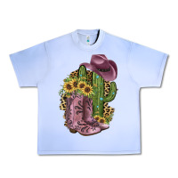 Grape Ice Pink Cowboy Boots Urban Heavy Tee - JahusDesignShop