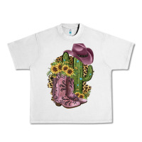 Lunar Rock Pink Cowboy Boots Urban Heavy Tee - JahusDesignShop