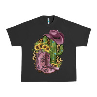 Pigment Black Pink Cowboy Boots Urban Heavy Tee - JahusDesignShop