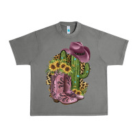 Tornado Pink Cowboy Boots Urban Heavy Tee - JahusDesignShop