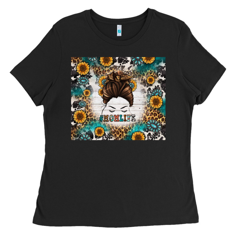 Mom Life Messy Bun Western Ladies Tee by Jasminsmagicworld | Teevron