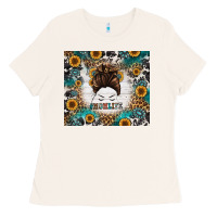 Bone mom life messy bun western Ladies Tee - Jasminsmagicworld