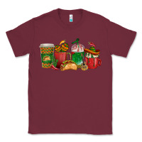 Burgundy Tacos Coffee Cups Classic Tee - texasbilliewilder
