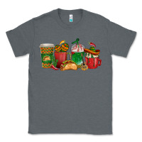 Charcoal Heather Tacos Coffee Cups Classic Tee - texasbilliewilder