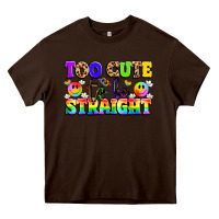 Chocolate Brown cute and colorful pride message Heavy Core Tee - LillyAllenDesigns