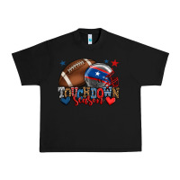 Black Touchdown season American football 4th of july Urban Heavy Tee - HowdyJamesFarm