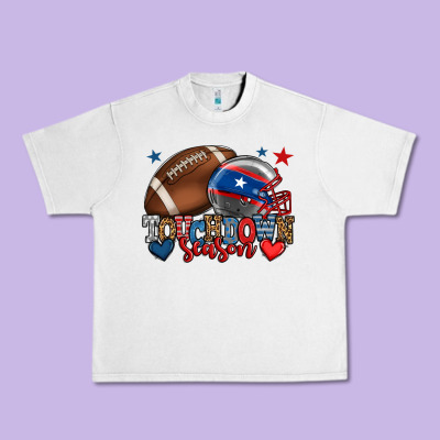 Touchdown Season American Football 4th Of July Urban Heavy Tee Designed By Howdyjamesfarm