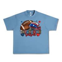 Pebble Blue Touchdown season American football 4th of july Urban Heavy Tee - HowdyJamesFarm