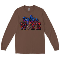 Chestnut police wife with lightning bolt Long Sleeve Tee - CowGirlArtShop