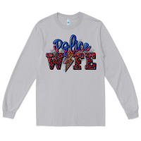 Moon Dust police wife with lightning bolt Long Sleeve Tee - CowGirlArtShop