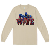 Mushroom police wife with lightning bolt Long Sleeve Tee - CowGirlArtShop