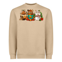 Mushroom Halloween thanksgiving christmas coffee cups Heavyweight Sweatshirt - FaDigitalArtStudio