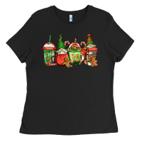 Black christmas gnomes coffee Ladies Tee - Jasminsmagicworld
