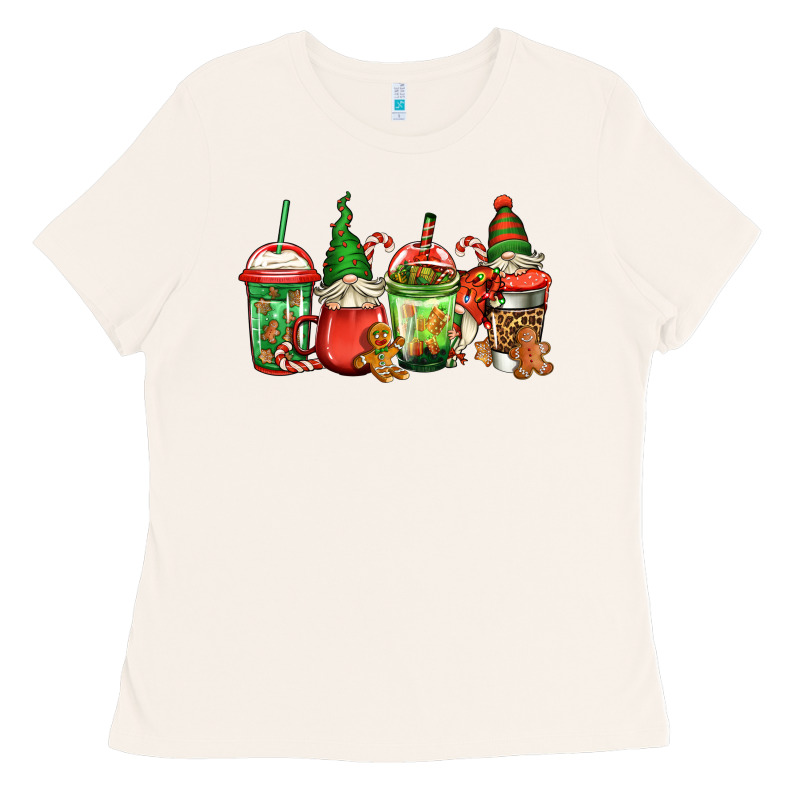 Christmas Gnomes Coffee Ladies Tee by Jasminsmagicworld | Teevron