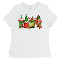 White christmas gnomes coffee Ladies Tee - Jasminsmagicworld