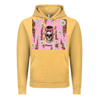 Vintage Mustard skull mom pink glitter with daisy Vintage Hoodie - TumblerDesignByShophia
