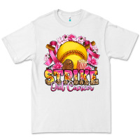 White strike out cancer softball Premium Tee - Artiststas