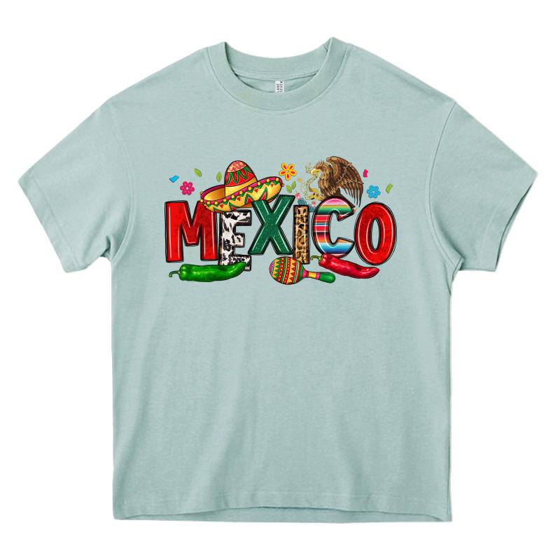 Colorful Mexico Collage Heavy Core Tee by LillyAllenDesigns | Teevron