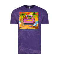 Cloud Purple summer truck Vintage Tee - TumblerDesignByShophia