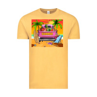 Vintage Mustard summer truck Vintage Tee - TumblerDesignByShophia