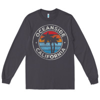 Smoke Oceanside California Ca Vintage Retro 70S Long Sleeve Tee - lanVoArt