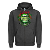 Charcoal Heather summer time Zipper Hoodie - CowhideDigitalArt