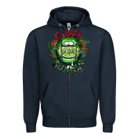 Navy summer time Zipper Hoodie - CowhideDigitalArt