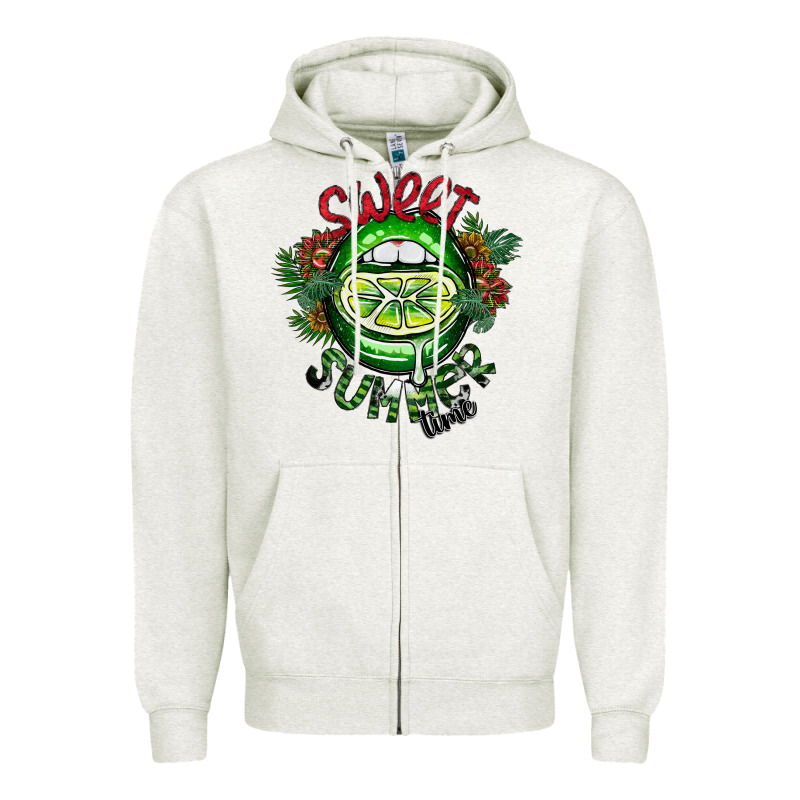 Summer Time Zipper Hoodie by CowhideDigitalArt | Teevron