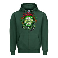 Sports Green summer time Zipper Hoodie - CowhideDigitalArt