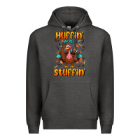 Charcoal Heather huffin' for the stuffin' Premium Hoodie - BundleAndBundleShop