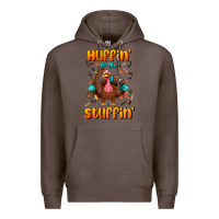 Coffee huffin' for the stuffin' Premium Hoodie - BundleAndBundleShop